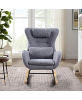 Slickblue Rocking Chair for Nursery Comfortable and Stylish Seating for Baby's Room