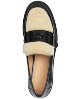 Coach Women's Leah Shearling Loafer Flats