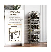 Slickblue Functional Wine Rack Cabinet for Elegant Storage and Display of Wine Bottles