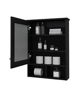 Fm Furniture Goodyear Medicine Cabinet in Melamine With a Towel Bar