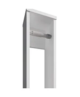 Fm Furniture Payson Medicine Cabinet in Melamine With Included Mirror, White