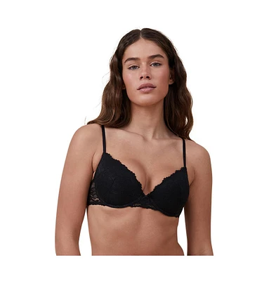 Cotton On Women's Everyday Lace Lightly Lined Bra