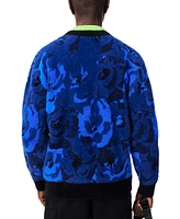 Lacoste Men's Relaxed Fit Jacquard Long Sleeve Cardigan Sweater - IB3