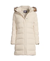 Lands' End Women's Tall Wide Channel 600 Down Puffer Coat