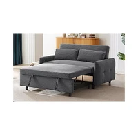 Slickblue Pull-Out Sofa Bed Convertible Couch - 2-Seat Loveseat for Space-Saving Comfort and Functionality