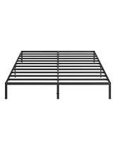 Slickblue Sturdy Metal Platform Bed Frame No Box Spring Needed for Convenient Sleep Solutions