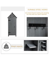 Slickblue Outdoor Tool Storage Cabinet for Efficient Garden and Patio Organization