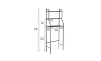 Slickblue 3-Tier Toilet Bathroom Rack for Space-Saving Storage and Organization