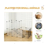 Slickblue Diy Pet Playpen for Rabbits, Chinchillas, Hedgehogs & Guinea Pigs - Custom Small Animal Enclosure