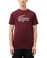 Lacoste Men's Short Sleeve Logo Graphic Crewneck T-Shirt