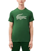 Lacoste Men's Short Sleeve Logo Graphic Crewneck T-Shirt 
