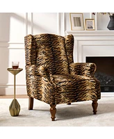 Hulala Home Jim Traditional Armchair with Thick Cushion