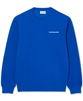 Lacoste Men's Double Face Crewneck Long Sleeve Logo Sweatshirt