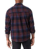 Bass Outdoor Men's Classic Fit Plaid Button-Front Stretch Flannel Shirt