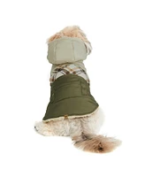 Hotel Doggy Sherpa Lined Hooded Coat