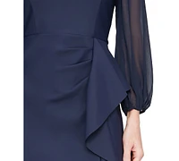 Alex Evenings Petite Off-The-Shoulder Ruffle Gown