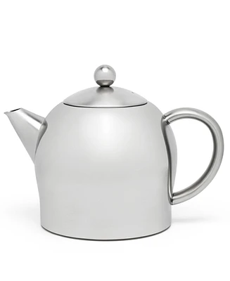 Bredemeijer Stainless Steel Doubled Walled 47 Fluid Oz Satin Finish Teapot