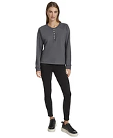Andrew Marc Sport Women's Embellished Fleece Crewneck Sweatshirt