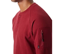 Bass Outdoor Men's Relaxed Fit Performance Thermal Long Sleeve Henley