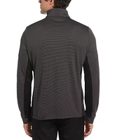 Pga Tour Men's Micro Jacquard Quarter-Zip Pullover Sweater