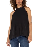 Liverpool Los Angeles Women's Sleeveless Pleated Top