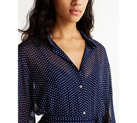 Tommy Jeans Women's Star Print Mini Shirt Dress