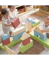 Kaplan Early Learning Jumbo Foam Colored Blocks - 36 Pieces