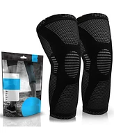 Powerlix Knee Compression Sleeve (Pair) Support - Small