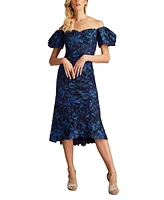 Tadashi Shoji Women's Bavi Off-Shoulder Midi Dress