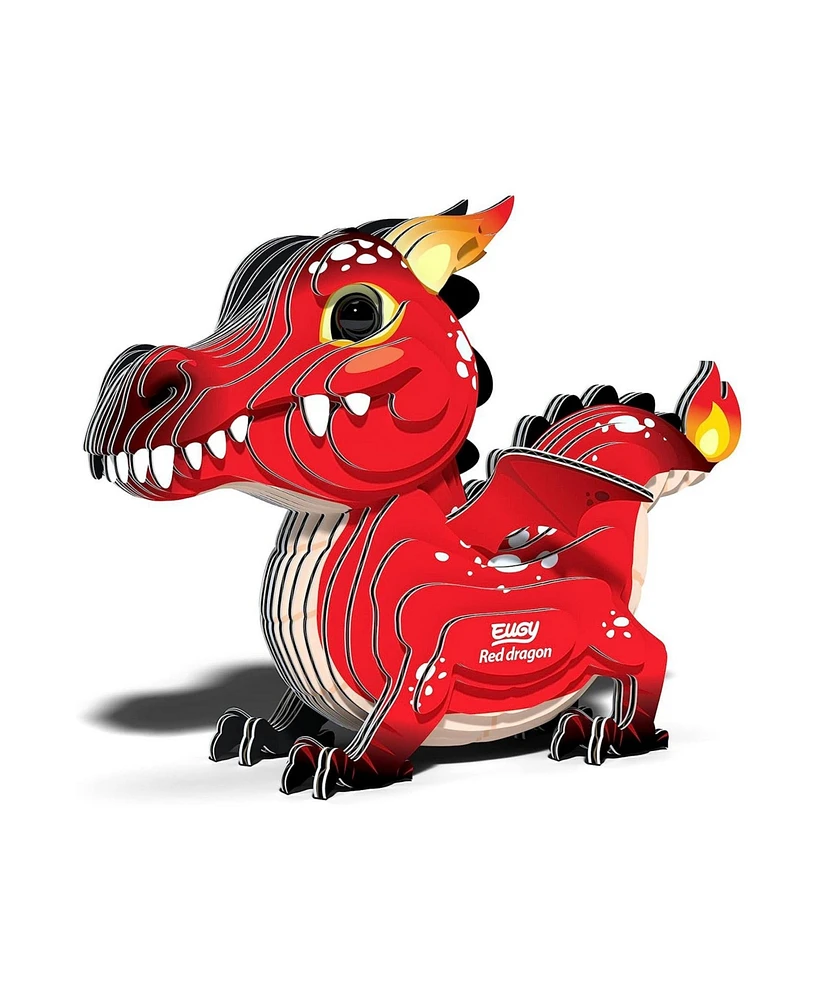 Safari Ltd Eugy Red Dragon 3D Puzzle Set