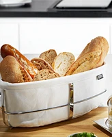 Gefu Stainless Steel Oval Bread Basket