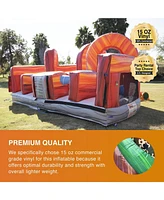 JumpOrange Shadow Obstacle Course Bounce House Inflatable for Kids and Adults with Blower, Commercial Grade, Pop Ups, Outdoor Indoor, Rental Quality