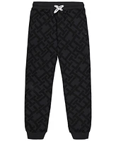 Tommy Hilfiger Toddler and Little Boys Allover Print Soft Fleece Jogger