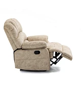 Slickblue Large Fabric Manual Recliner Chair for Comfortable Living Room Seating