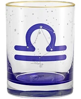 Culver Libra Zodiac Double Old-Fashioned Glass, Set of 2