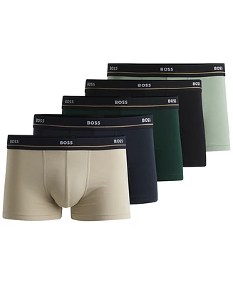 Hugo by Boss Men's 5pk. Essential Logo Trunks