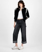 And Now This Women's Varsity Striped Bomber Jacket