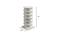 Slickblue 360-Degree Rotating 6-Layer Shoe Cabinet for Space-Saving Storage