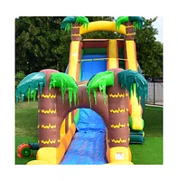 JumpOrange Commercial Grade Inflatable 18' Tropical Aloha Super Party Water Slide, 100% Pvc Vinyl with Air Blower