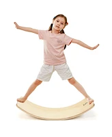 Gouun Wooden Wobble Balance Board Kids with Felt Layer