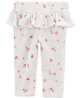 Carter's Baby Girls Floral Valentine's Day Bodysuit & Pants, 2 Piece Set