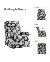 Hulala Home Ruprecht Farmhouse Lift Assist Power Recliner with Massage Heat and Manual Headrest