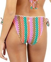 Hurley Juniors' Printed Crochet Bikini Bottoms