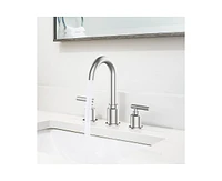 Garmin Bathroom Faucet, Bathroom Sink Faucet, 8 Inch Bathroom Faucet for Sink 3 Hole with Stainless Steel Pop-up Drain for Your Bathroom