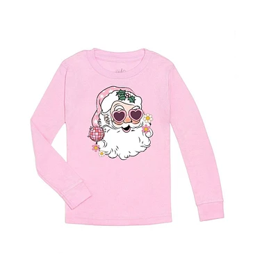 Sweet Wink Baby Girls Baby Disco Santa Christmas Long Sleeve Shirt