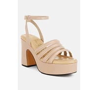 London Rag Athla Strappy High Platform Sandals