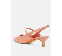 Rag & Co Abloom Kitten Heel Slingback Sandals