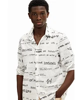 Desigual Men's Long-sleeve shirt with lettering