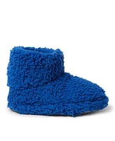 Dearfoams Kids Tate Fuzzy Bootie Slipper