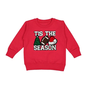 Sweet Wink Toddler Boys Tis The Season Patch Christmas Sweatshirt